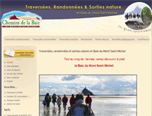Tablet Screenshot of cheminsdelabaie.com